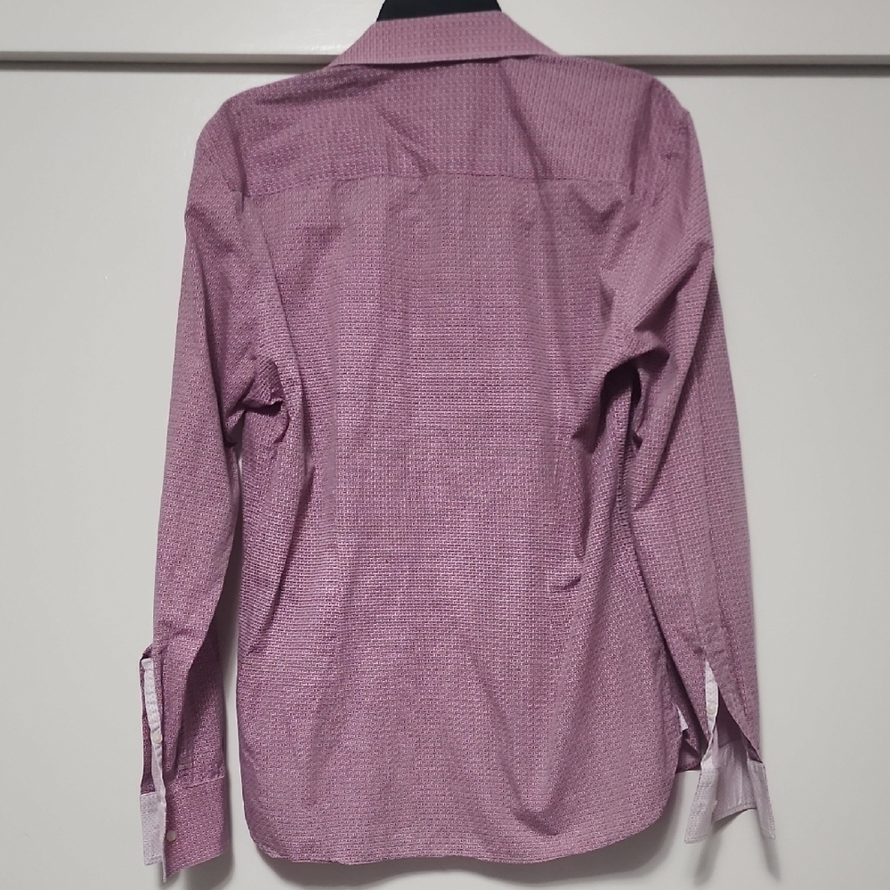 Ted Baker Endurance Slim Fit Pink Red Button Down Shirt Men’s - Picture 7 of 9